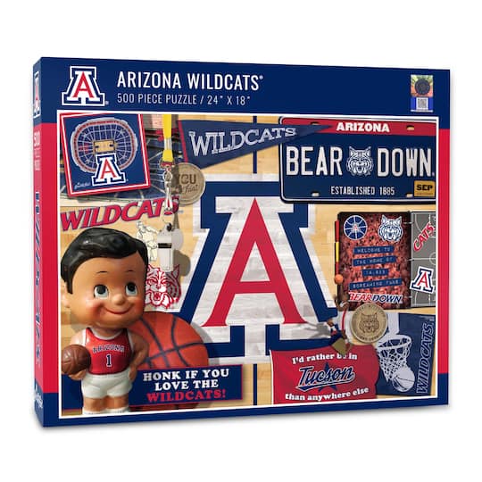 College Team Retro Series 500 Piece Puzzle By Youthefan in Arizona Wildcats | 18" x 24" | Michaels®
